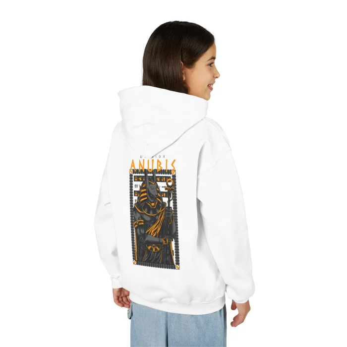 Bluza z kapturem Dziecięca z nadrukiem Anubis Warrior